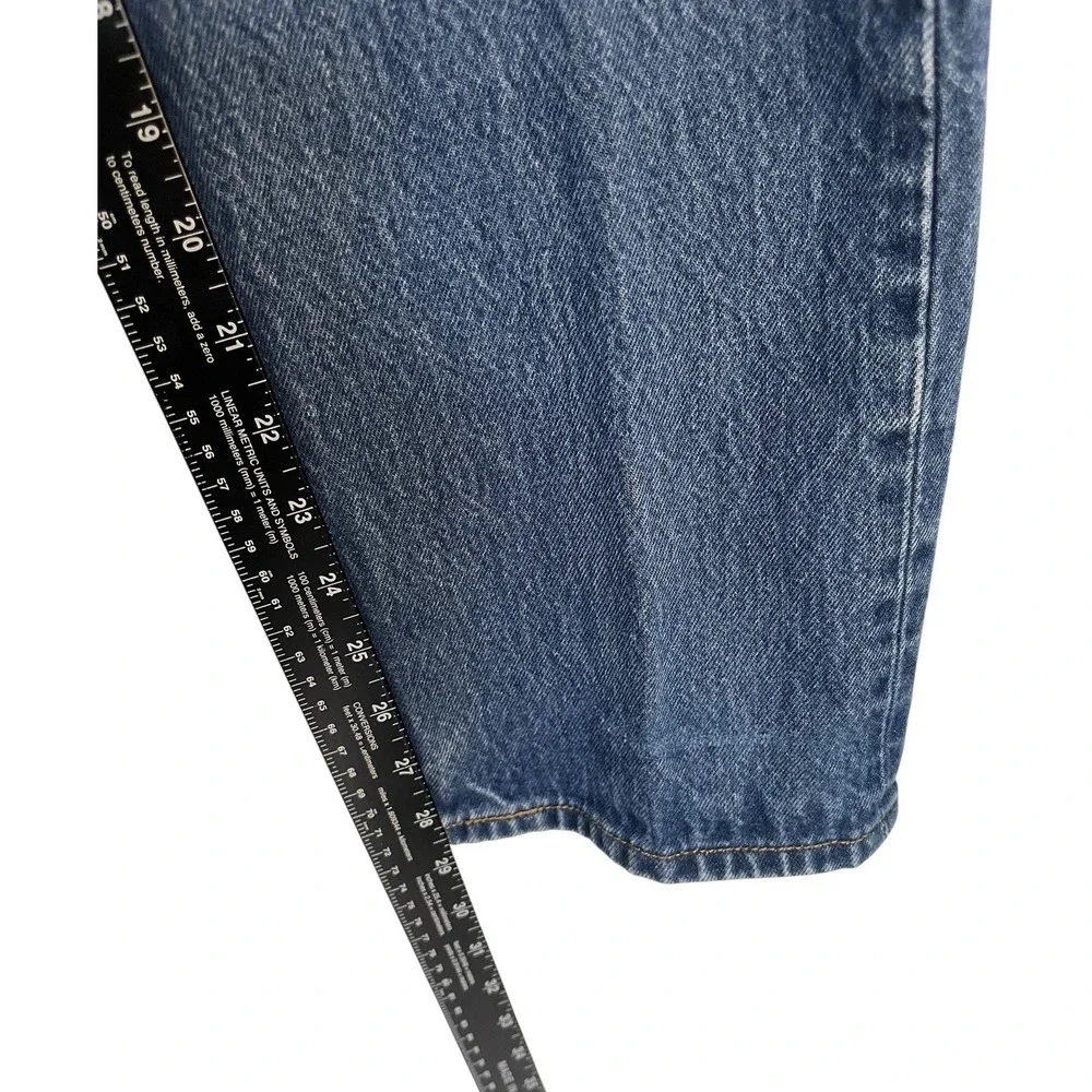 VTG LEVI'S Original 501 34x31‎ Mens Jeans Straight Button Fly Med Blue Wash Y2K